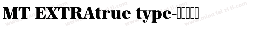 MT EXTRAtrue type字体转换